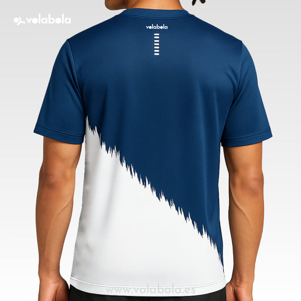 Camiseta técnica deportiva manga corta unisex – Border Marino
