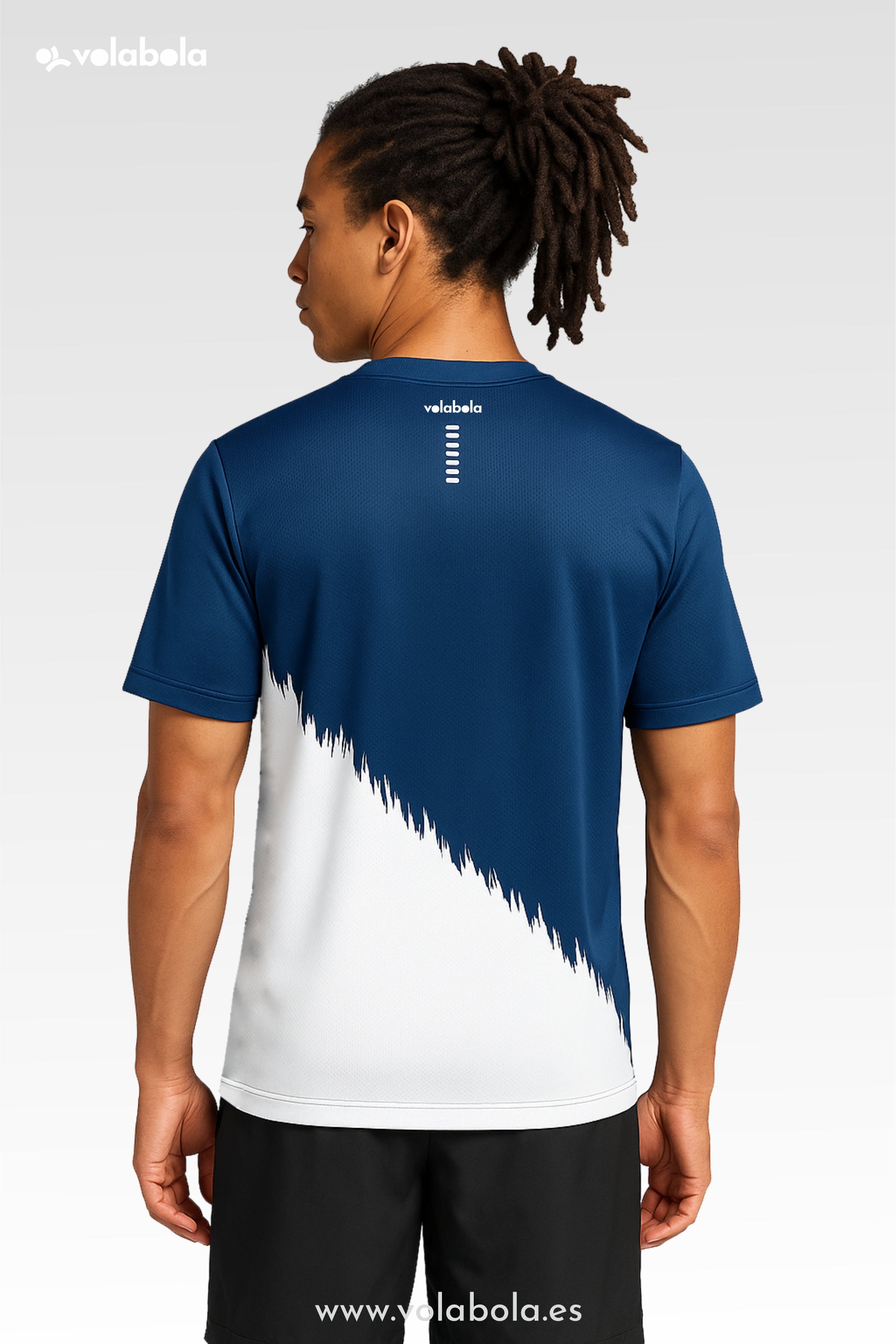 Camiseta técnica deportiva manga corta unisex – Border Marino