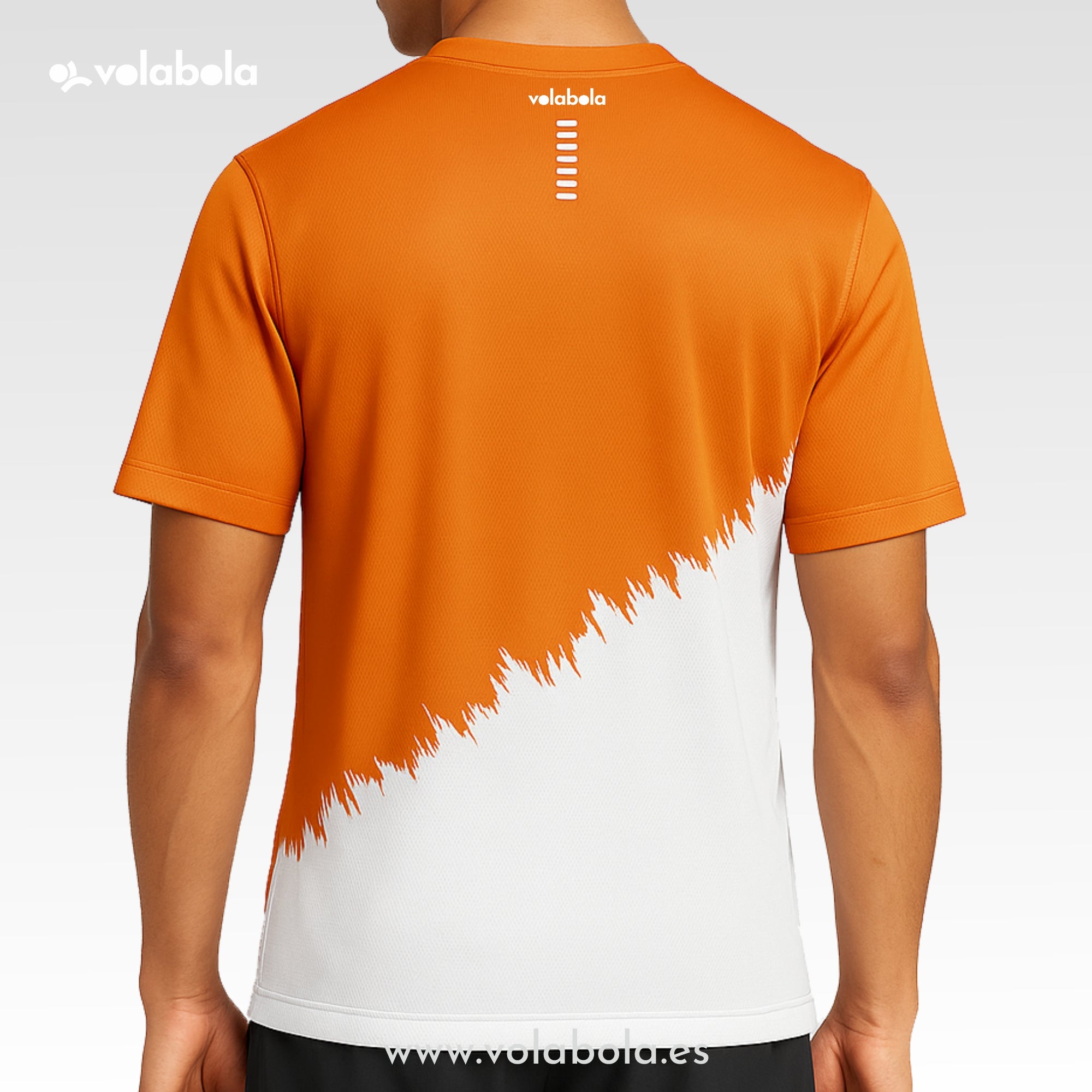 Camiseta técnica deportiva manga corta unisex – Border Naranja