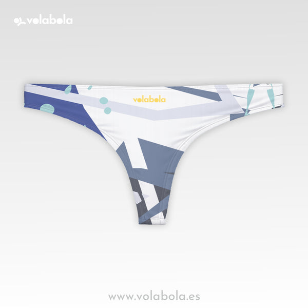 Braguita Bikini Brasileña Pro Volley – Blue Graffiti