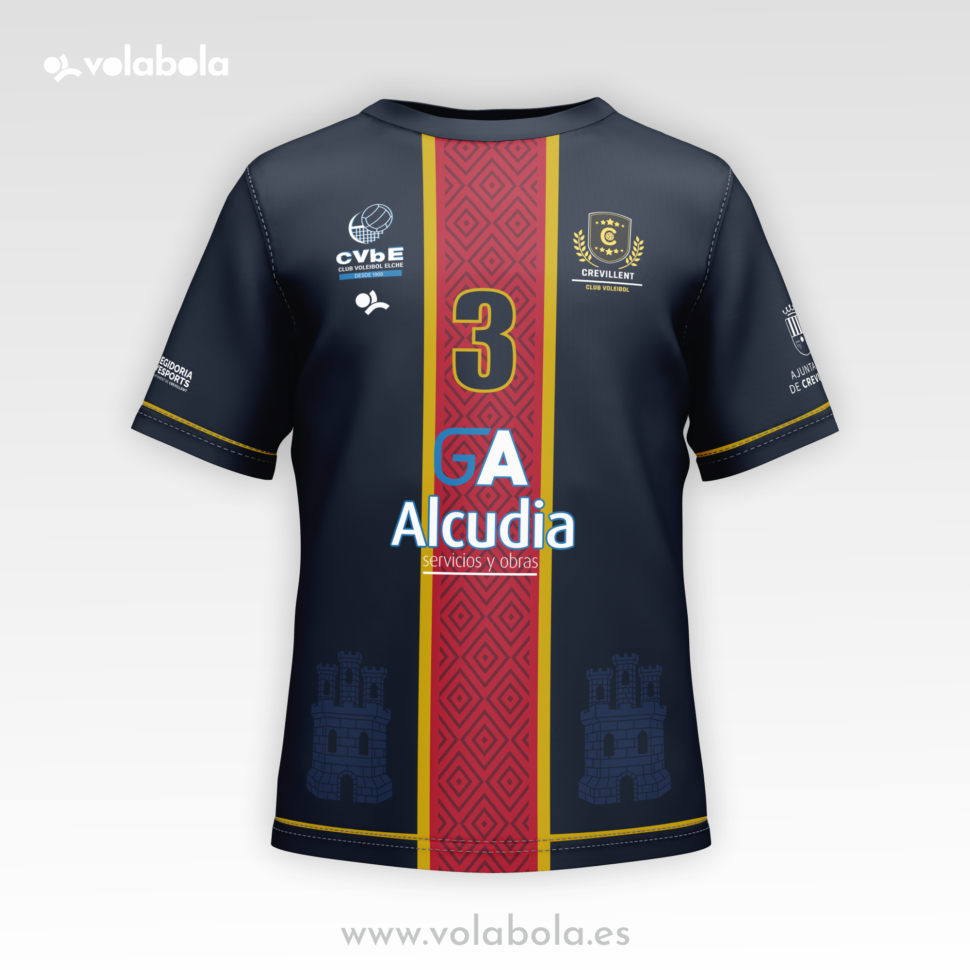 Camiseta Oficial Masculino VOLEIBOL CREVILLENTE 25/26