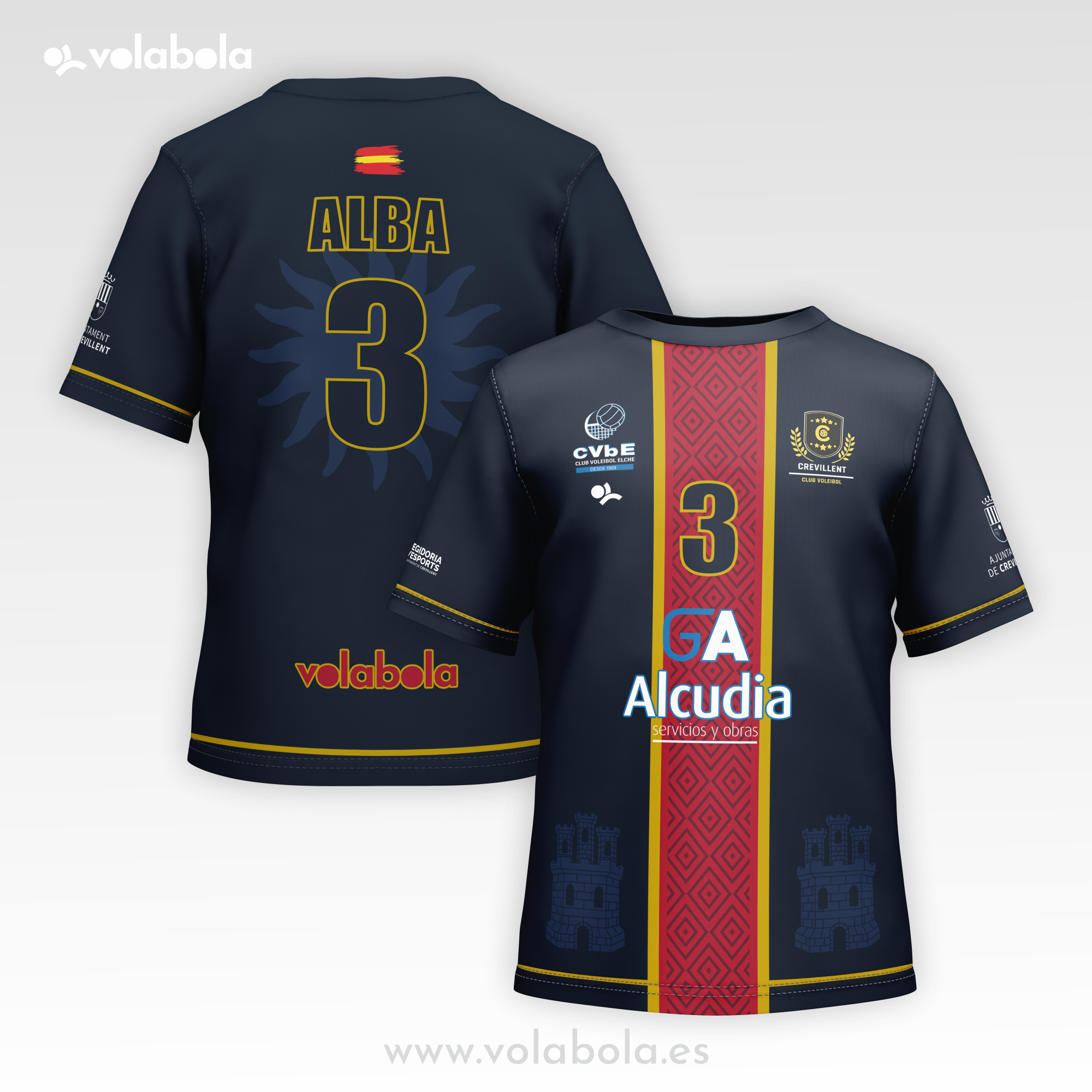 Camiseta Oficial Masculino VOLEIBOL CREVILLENTE 25/26