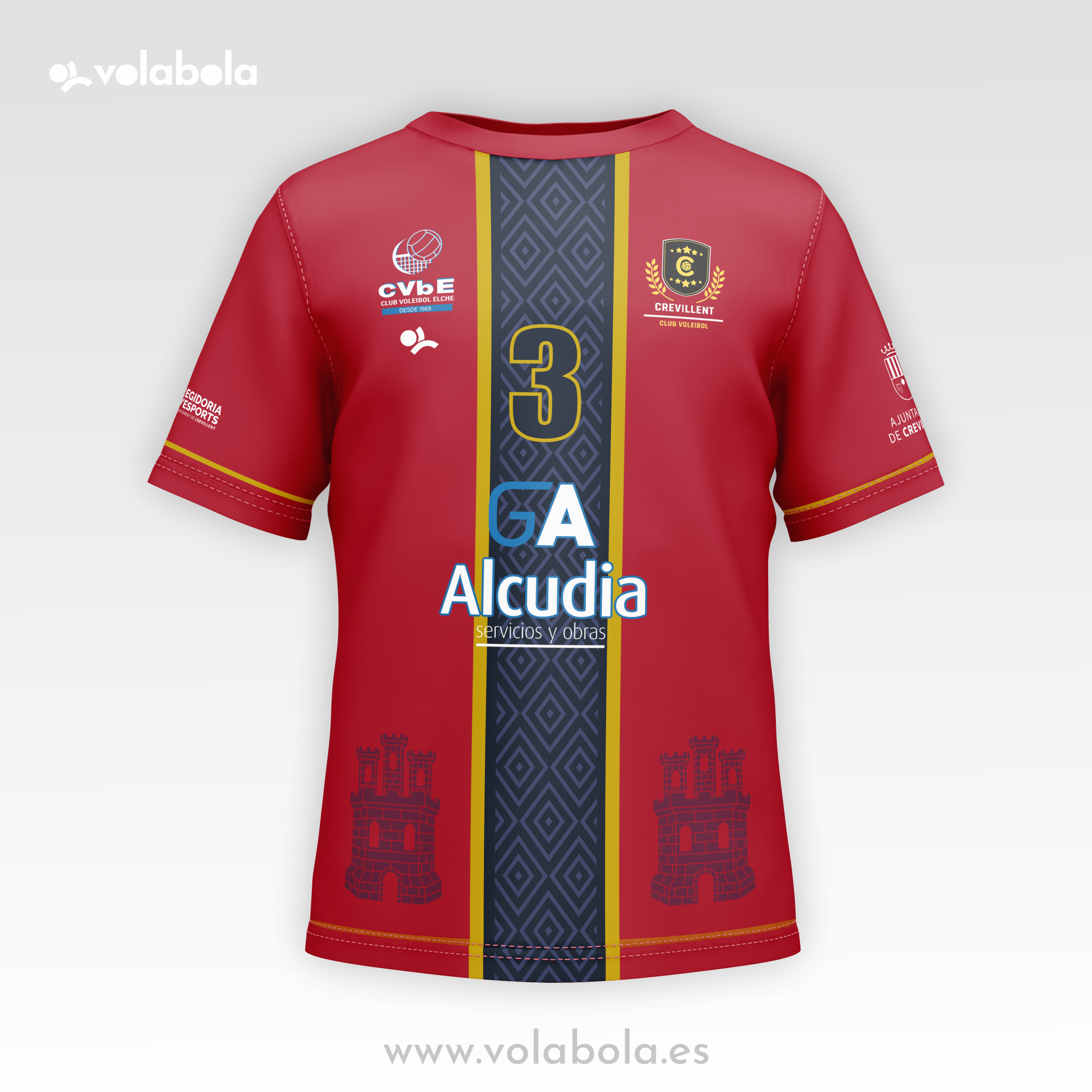 Camiseta Líbero Masculino VOLEIBOL CREVILLENTE 25/26