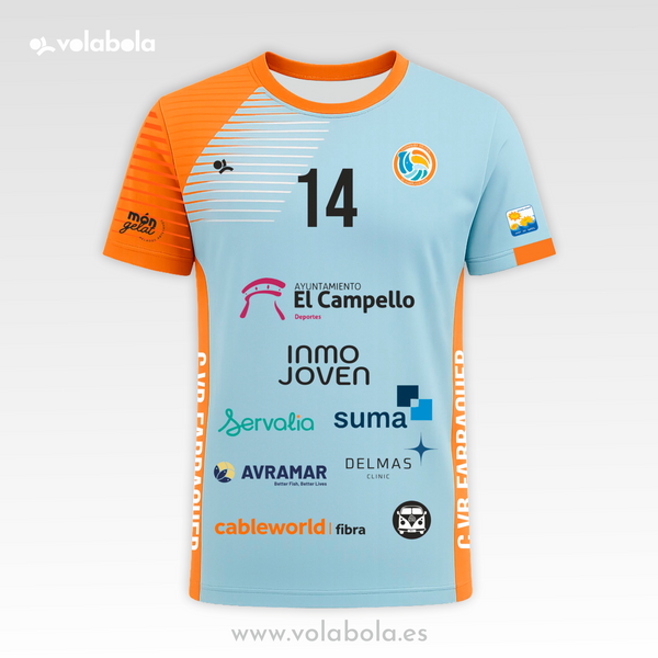Camiseta Juego Líbero Hombre Azul CV Fabraquer El Campello
