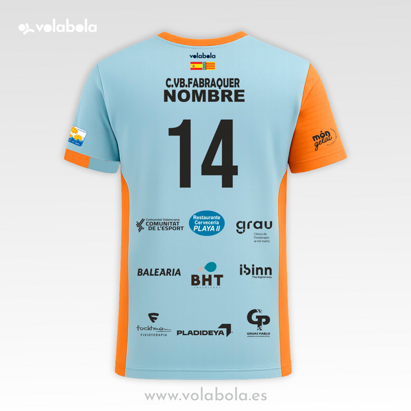Camiseta Juego Líbero Hombre Azul CV Fabraquer El Campello
