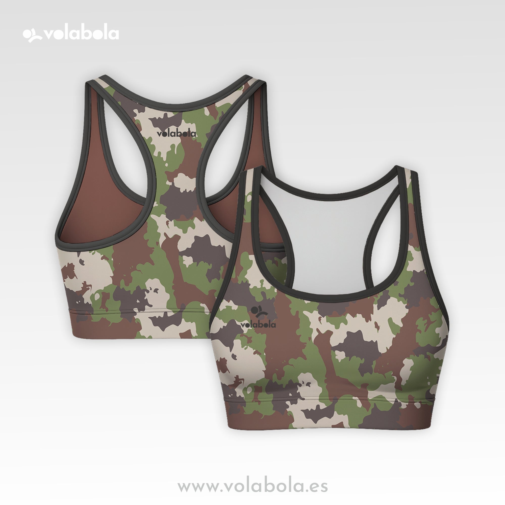 Top Bikini Clásico Pro Volley – Camo