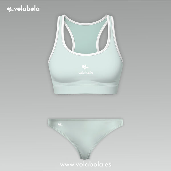 Conjunto Bikini Clásico Pro Volley - Hint of mint