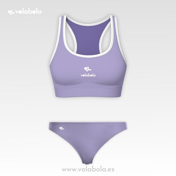 Conjunto Bikini Clásico Pro Volley - Lavender