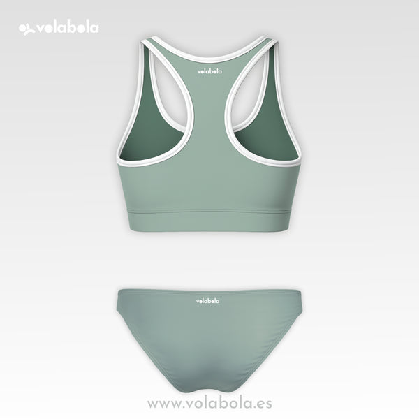 Conjunto Bikini Clásico Pro Volley - Sage green