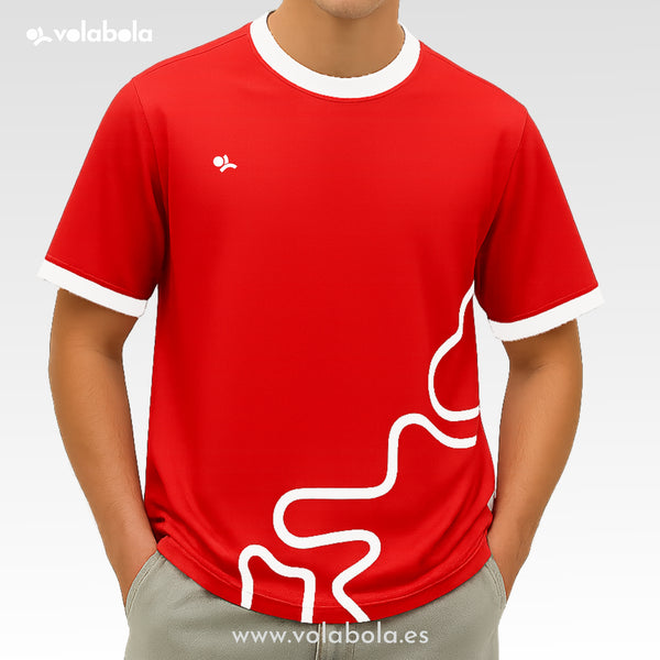 Camiseta técnica voleibol manga corta – Fineline