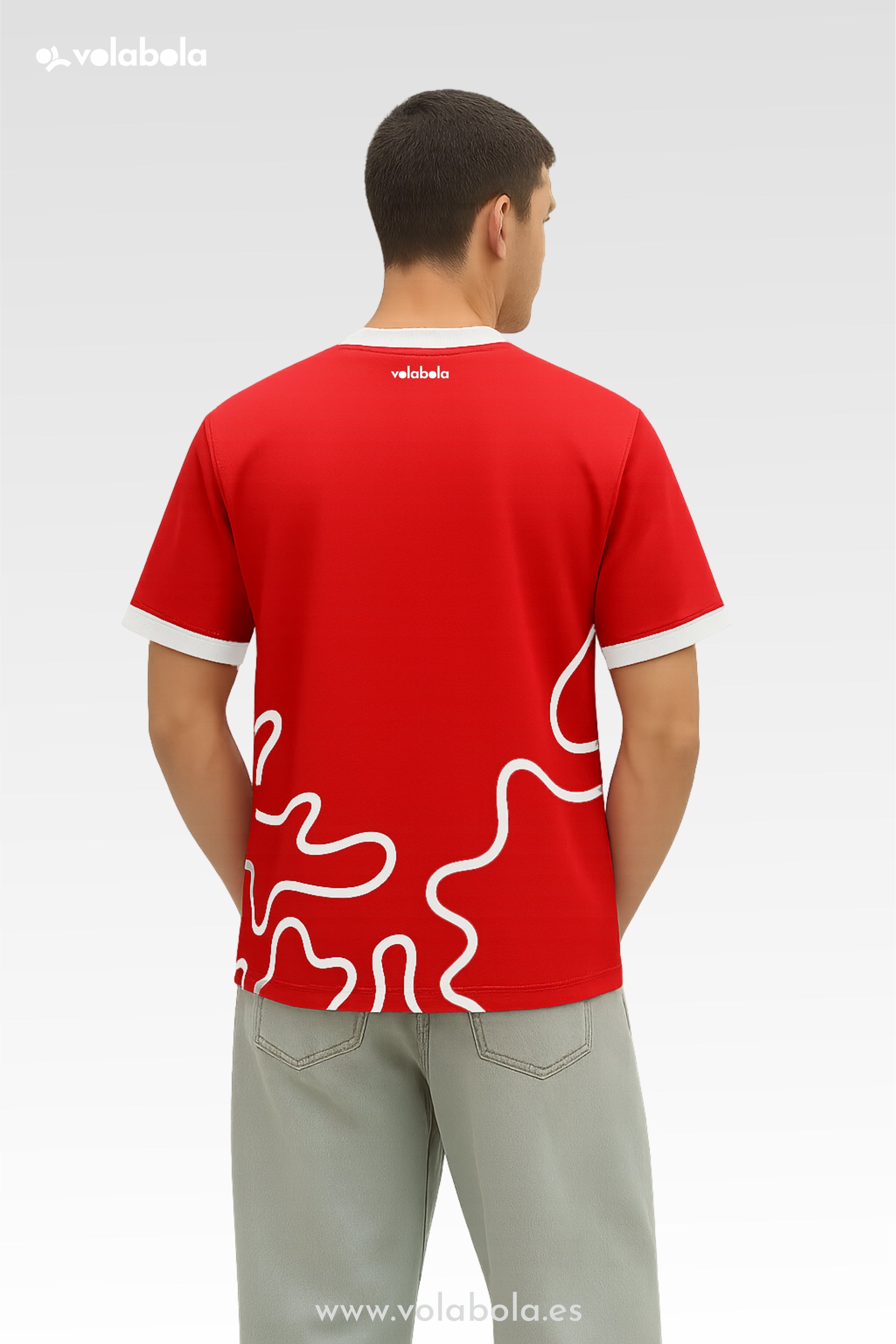 Camiseta técnica voleibol manga corta unisex – Fineline