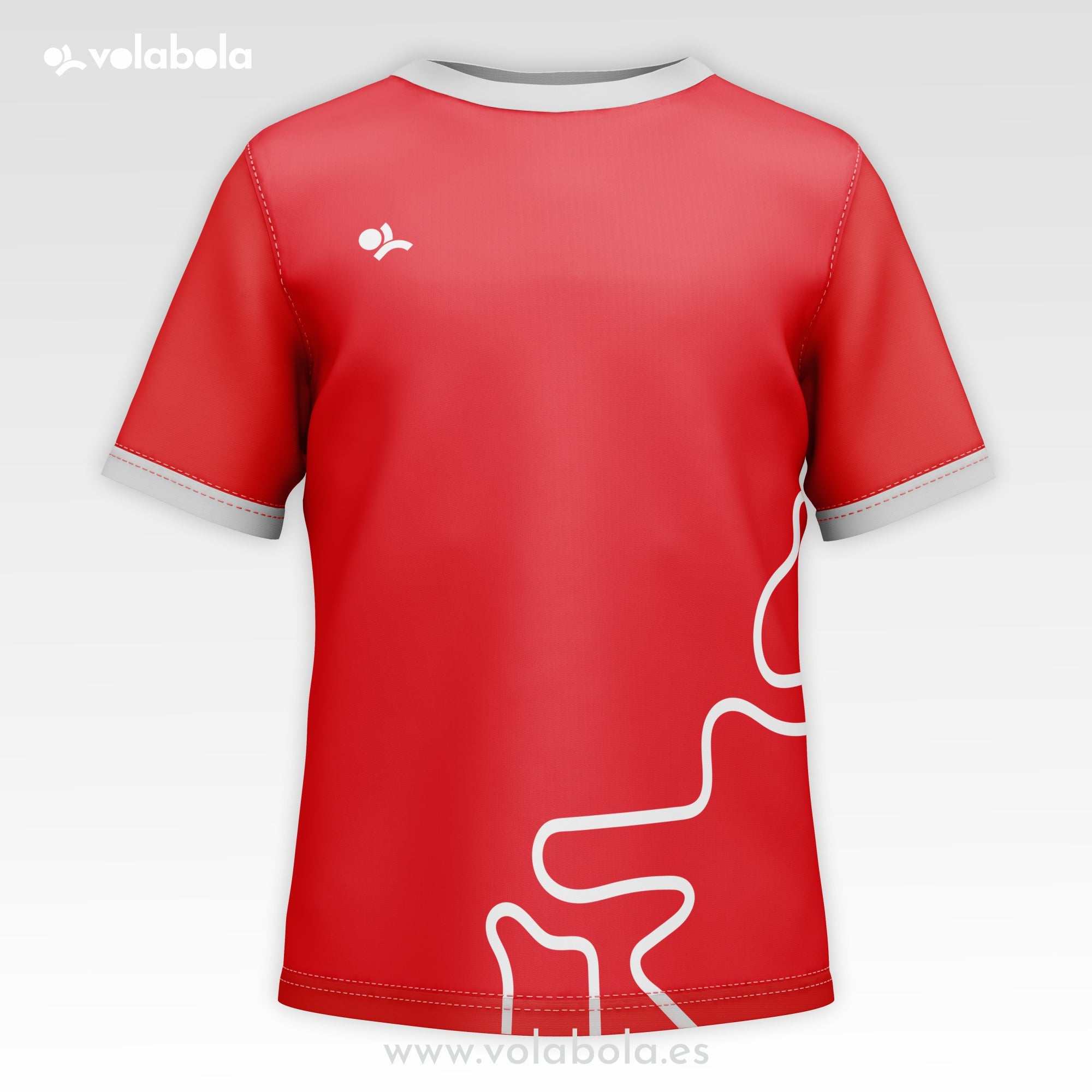 Camiseta técnica voleibol manga corta unisex – Fineline