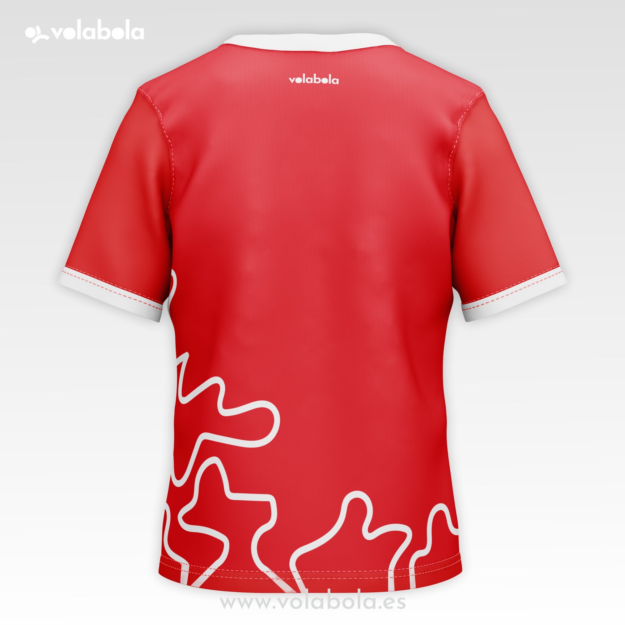 Camiseta técnica voleibol manga corta unisex – Fineline