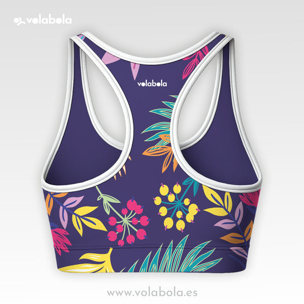 Top Bikini Clásico Pro Volley – Flowers