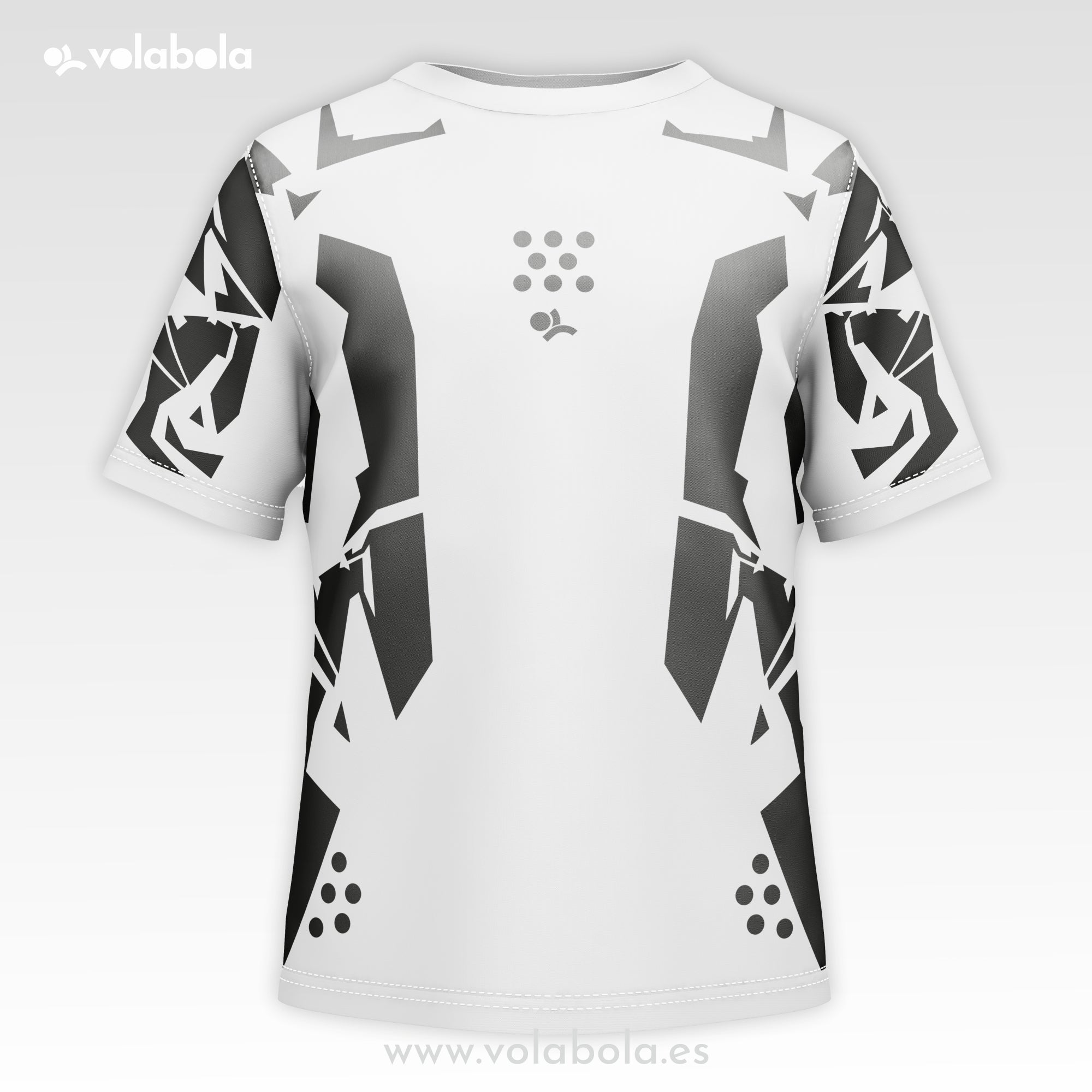 Camiseta técnica voleibol manga corta unisex – Future White