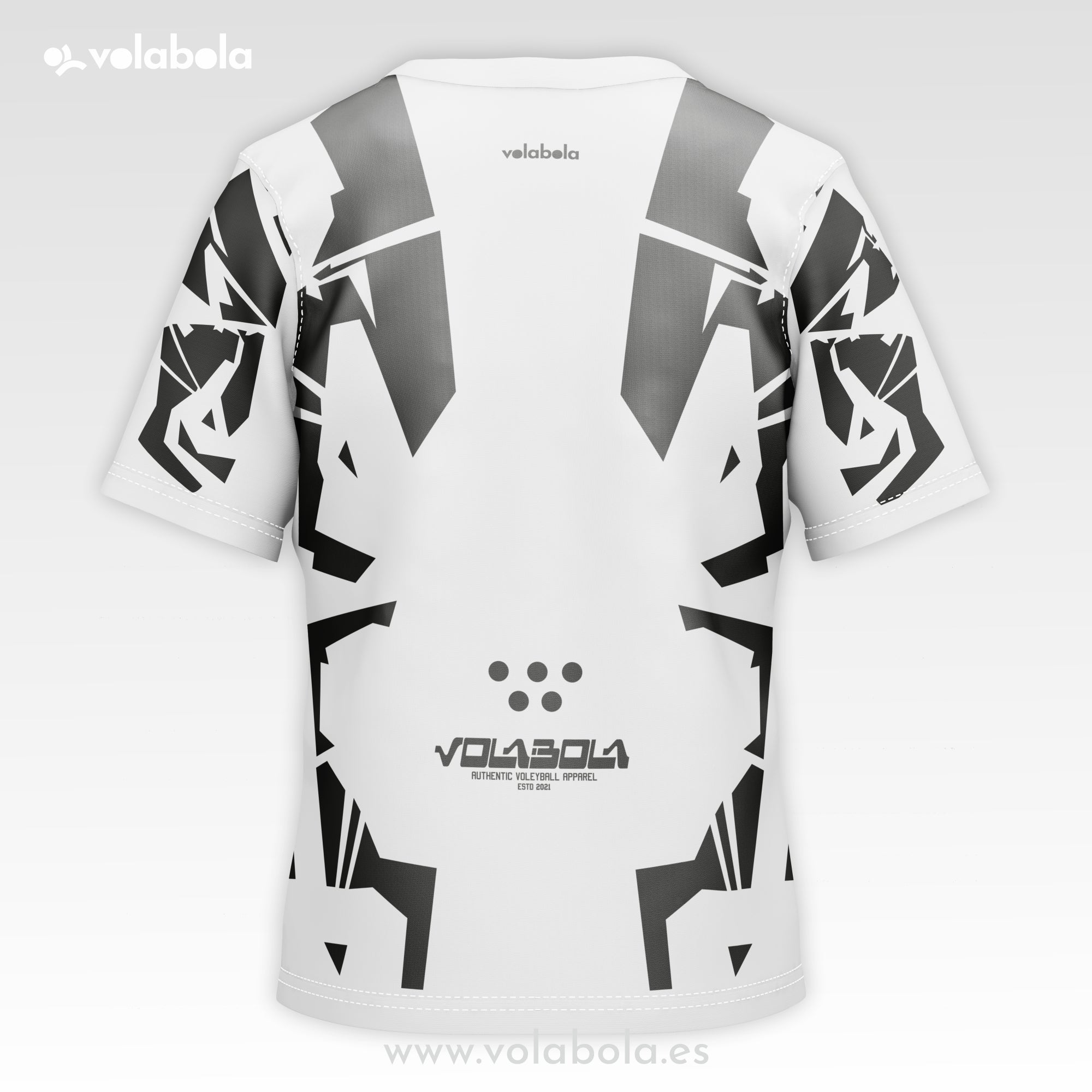 Camiseta técnica voleibol manga corta unisex – Future White