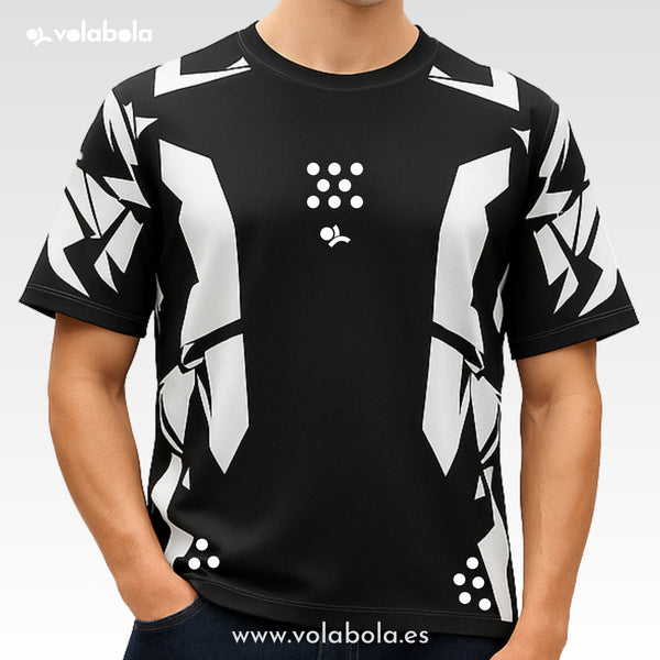 Camiseta técnica voleibol manga corta unisex – Future Black