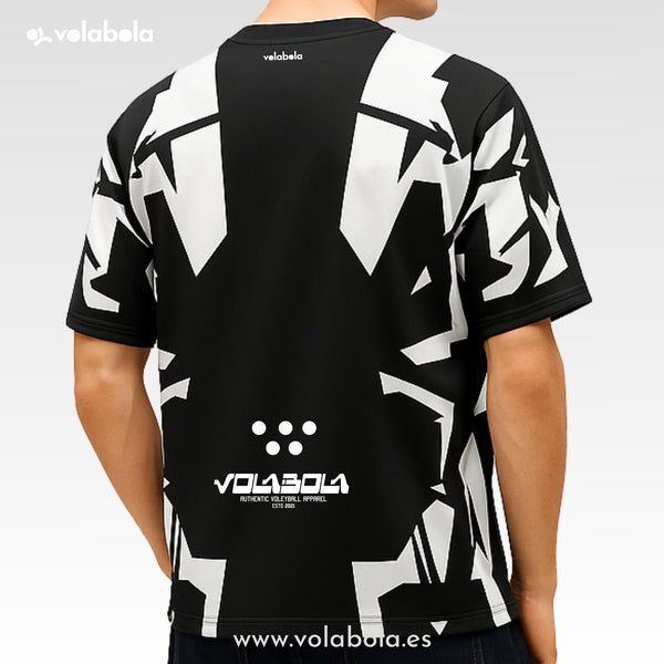 Camiseta técnica voleibol manga corta unisex – Future Black