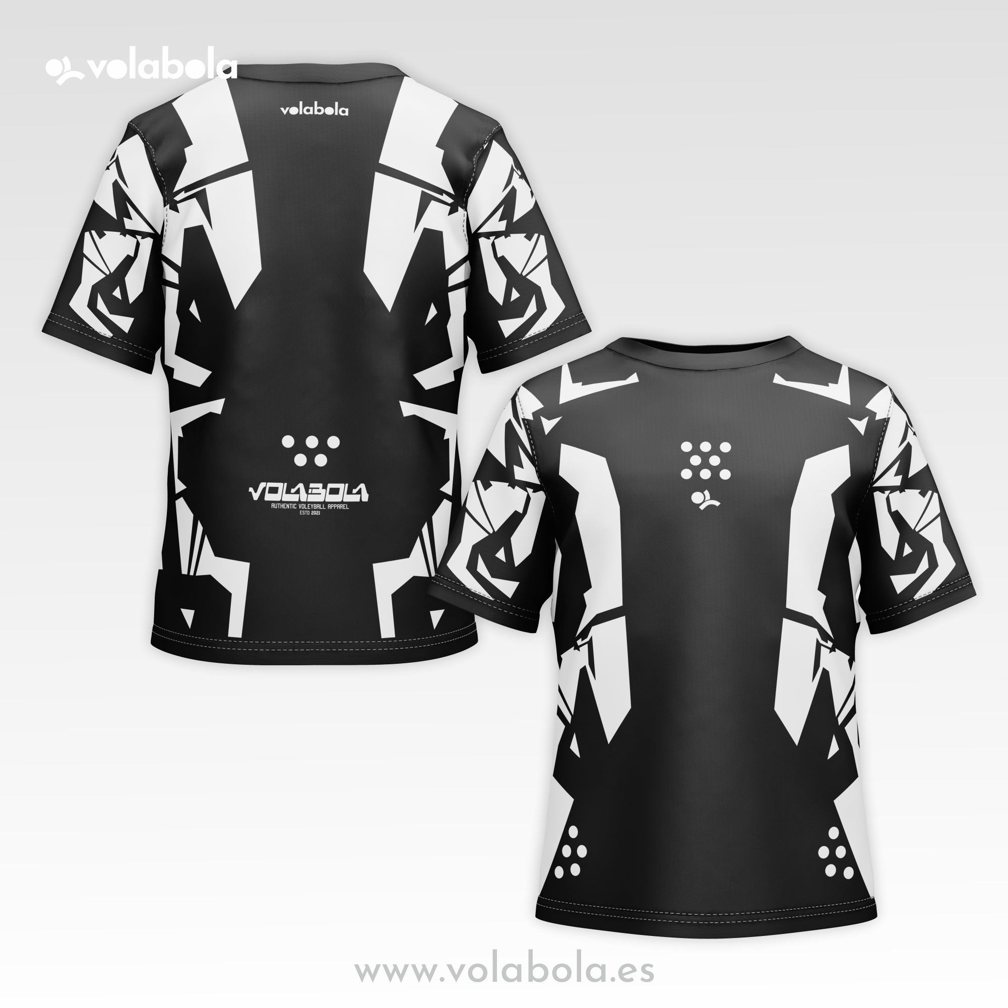 Camiseta técnica voleibol manga corta unisex – Future Black