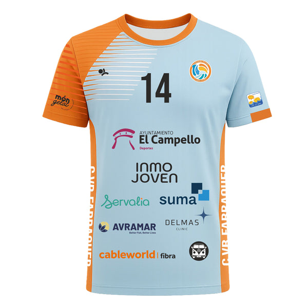 Camiseta Juego Líbero Hombre Azul CV Fabraquer El Campello