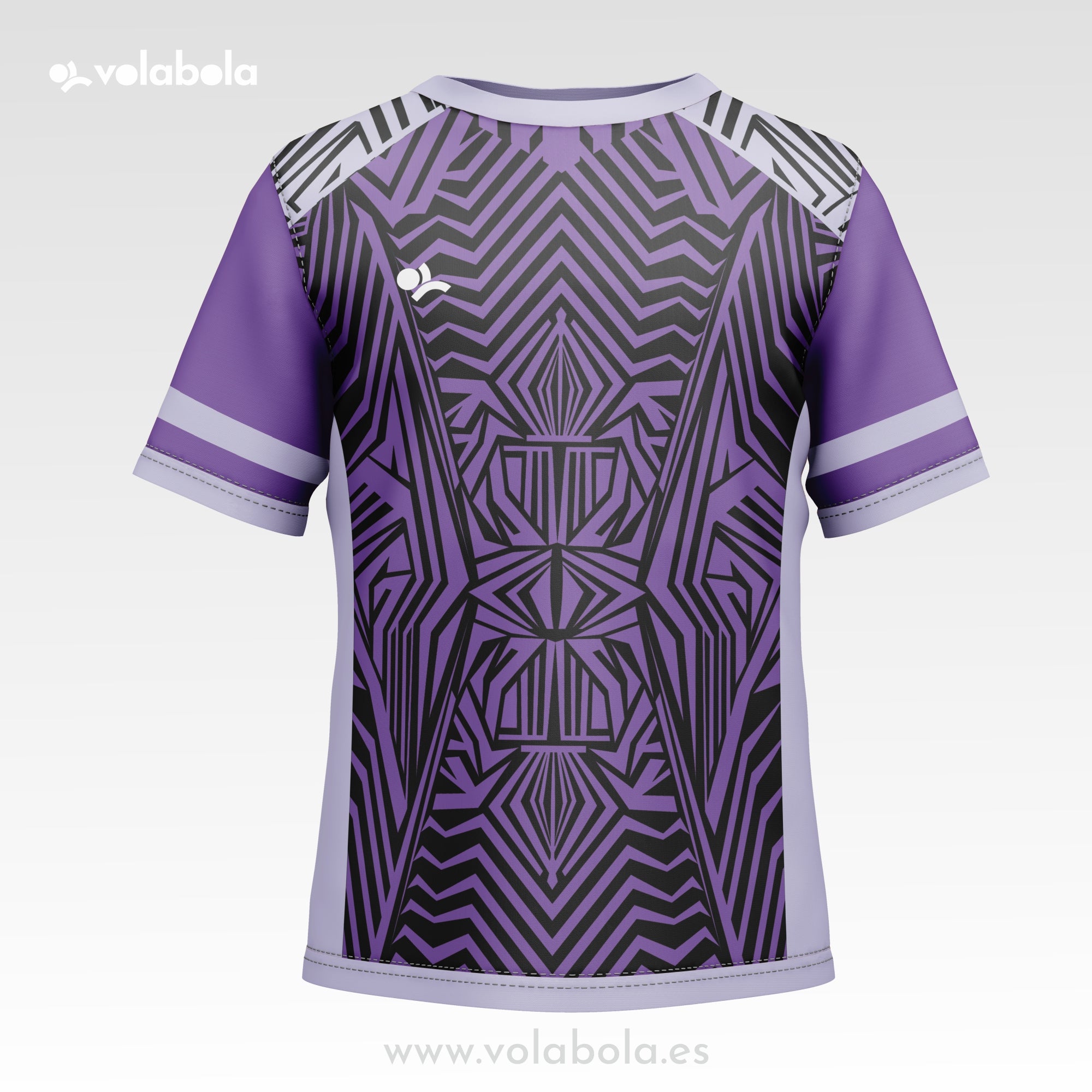 Camiseta técnica deportiva manga corta unisex – Luau Púrpura