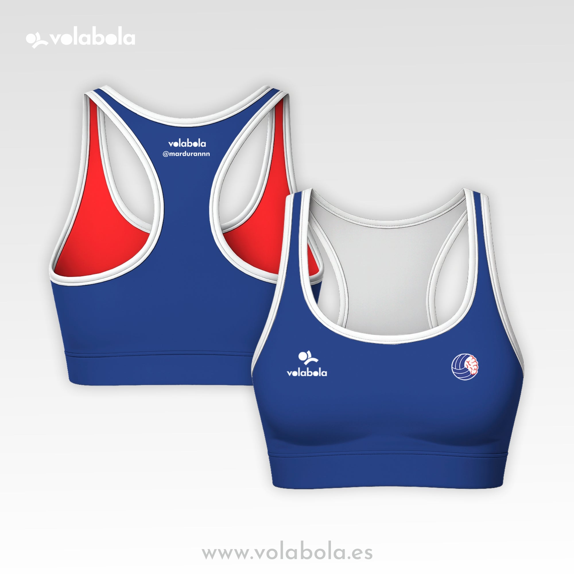 Top Bikini Clásico Pro Volley – Mar Durán