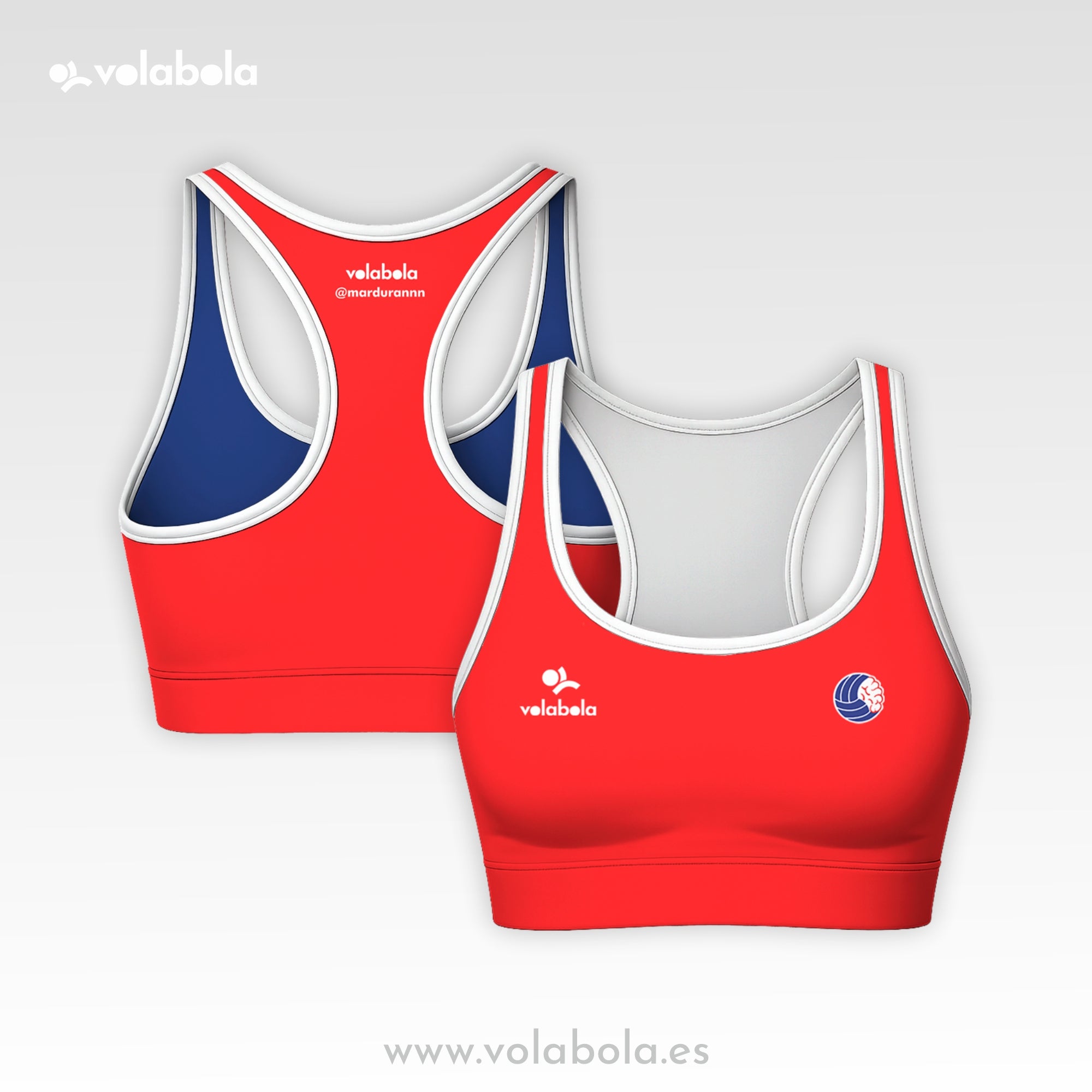 Top Bikini Clásico Pro Volley – Mar Durán