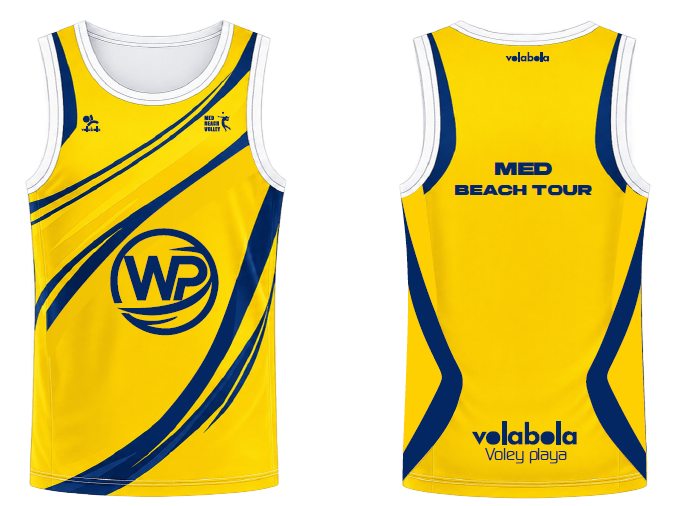 Camiseta Tirantes Mead Beach Tour Amarilla