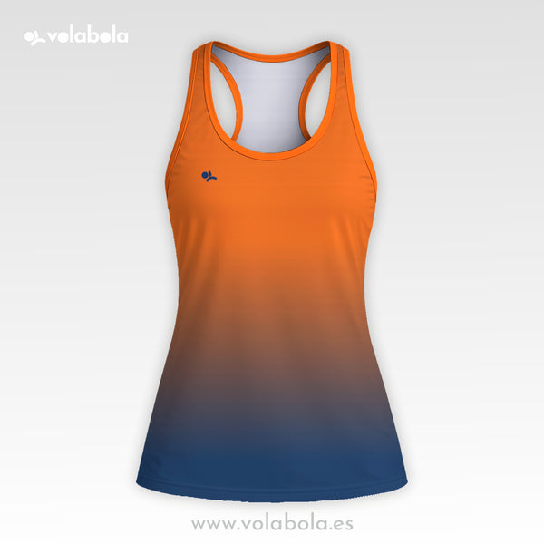 Camiseta Tirantes Pro Volley Mujer – Naranja