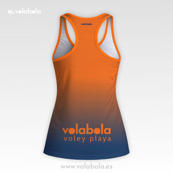 Camiseta Tirantes Pro Volley Mujer – Naranja