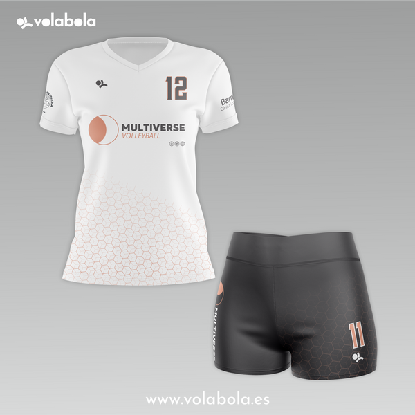 Pack Camiseta+Malla Líbero Blanca Mujer CV MULTIVERSE