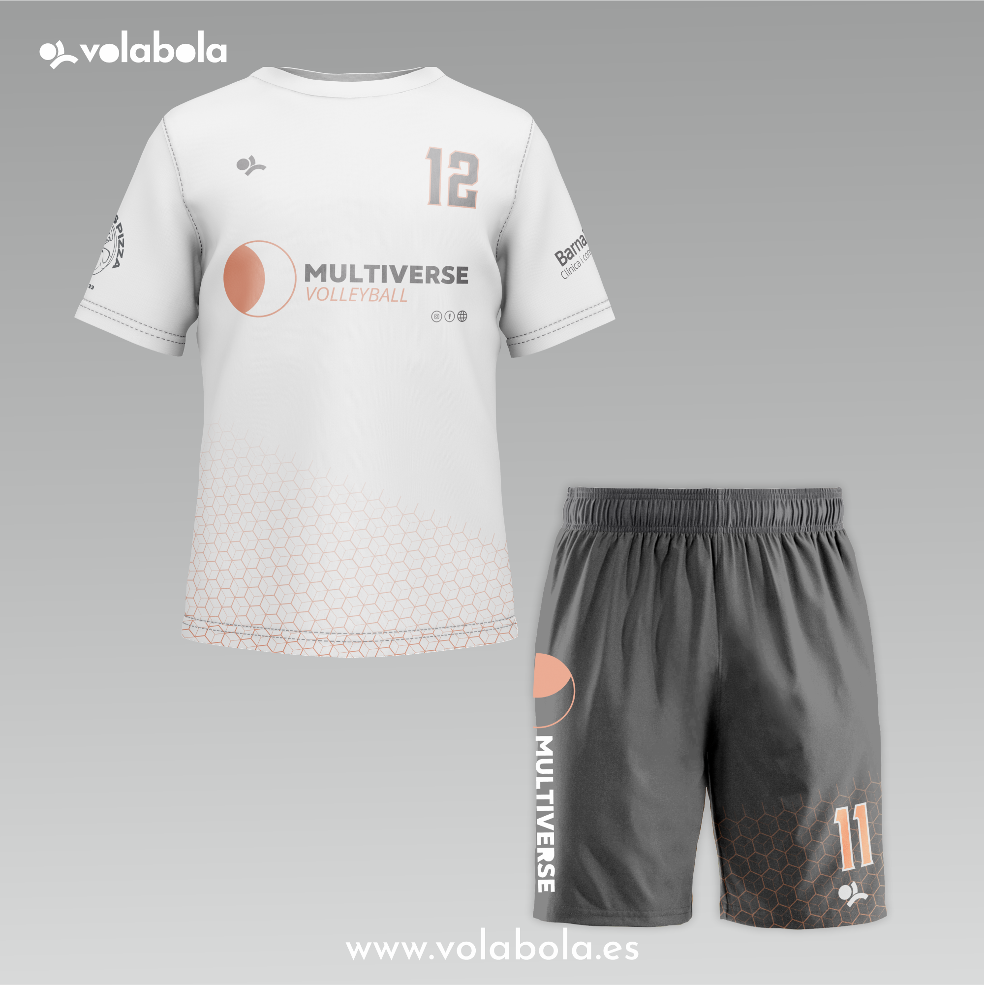 Pack Camiseta Pantalón+Líbero blanco Hombre CV MULTIVERSE