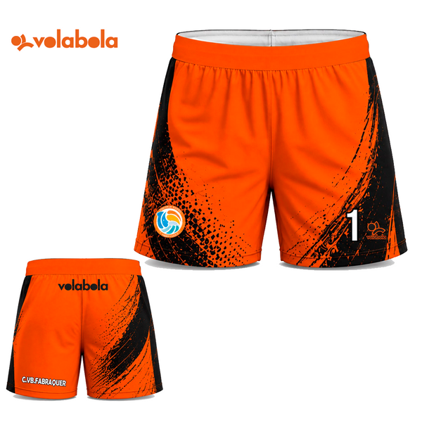 Pantalón Corto Juego Naranja CV Fabraquer El Campello
