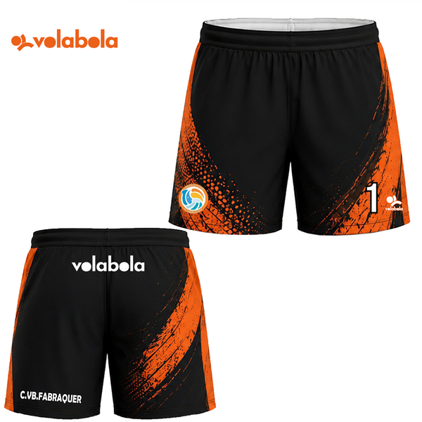 Pantalón Corto Juego 2026 Negro CV Fabraquer El Campello