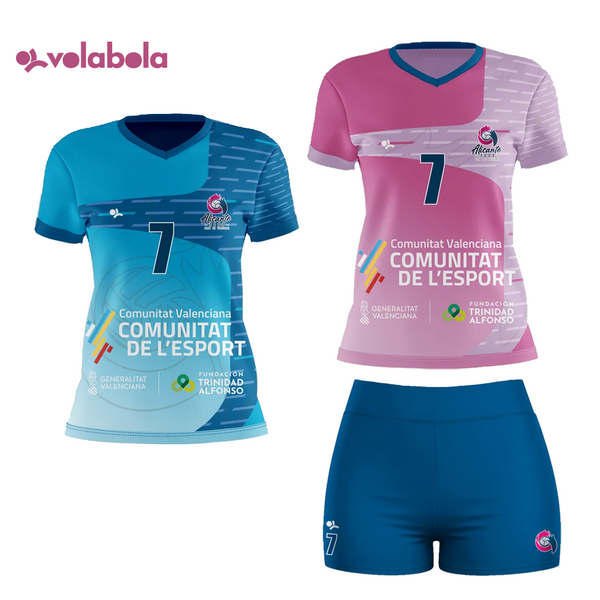 Pack Camiseta ROSA+ AZUL + Malla Corta Alicante2000