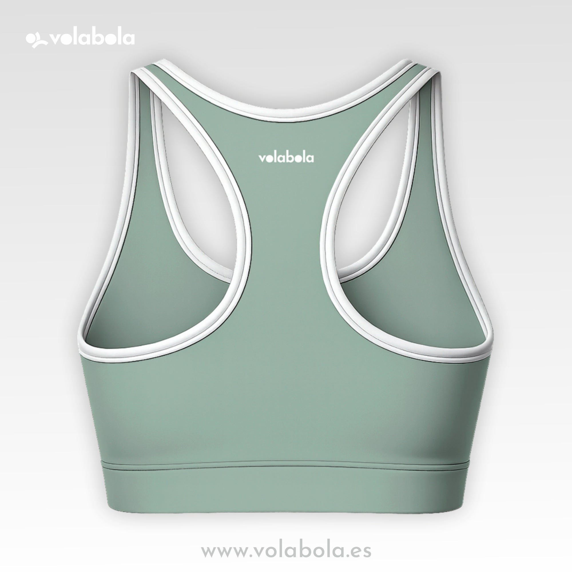 Top Bikini Clásico Pro Volley – Green Sage