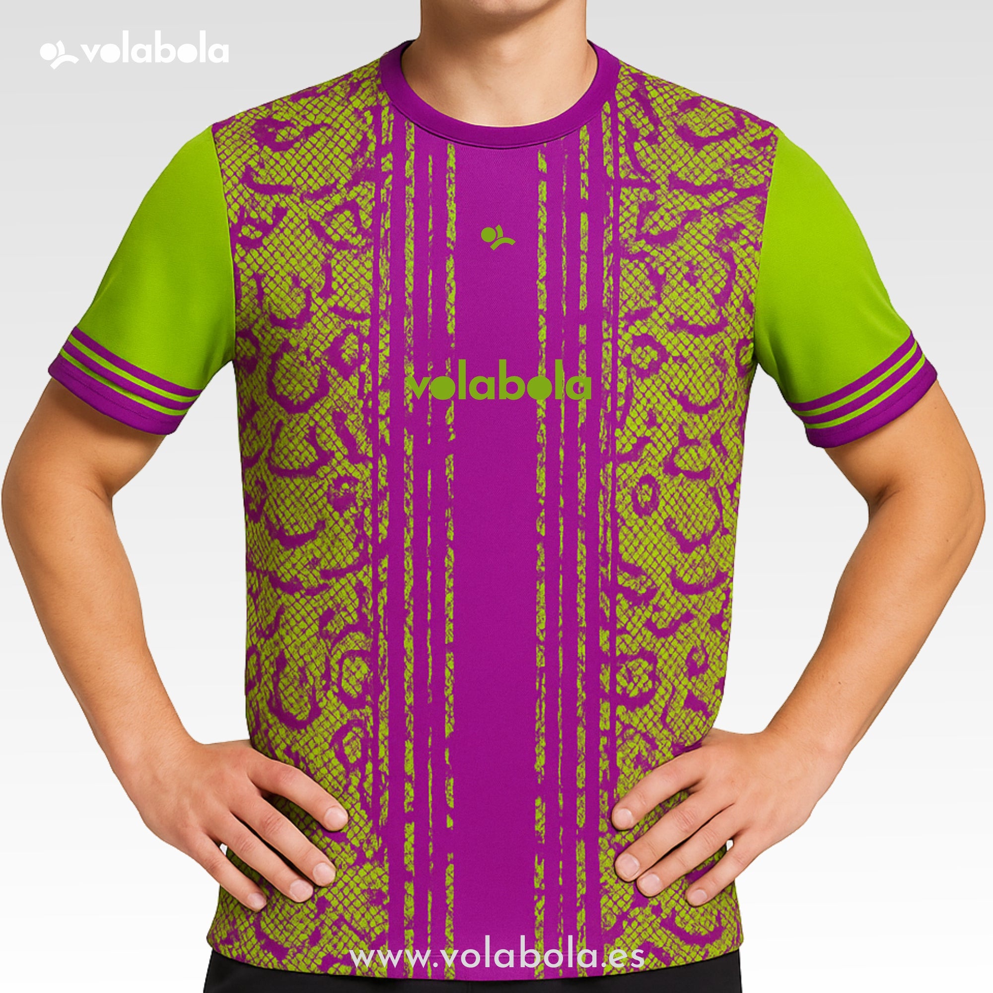 Camiseta técnica voleibol manga corta unisex – Snake Lines