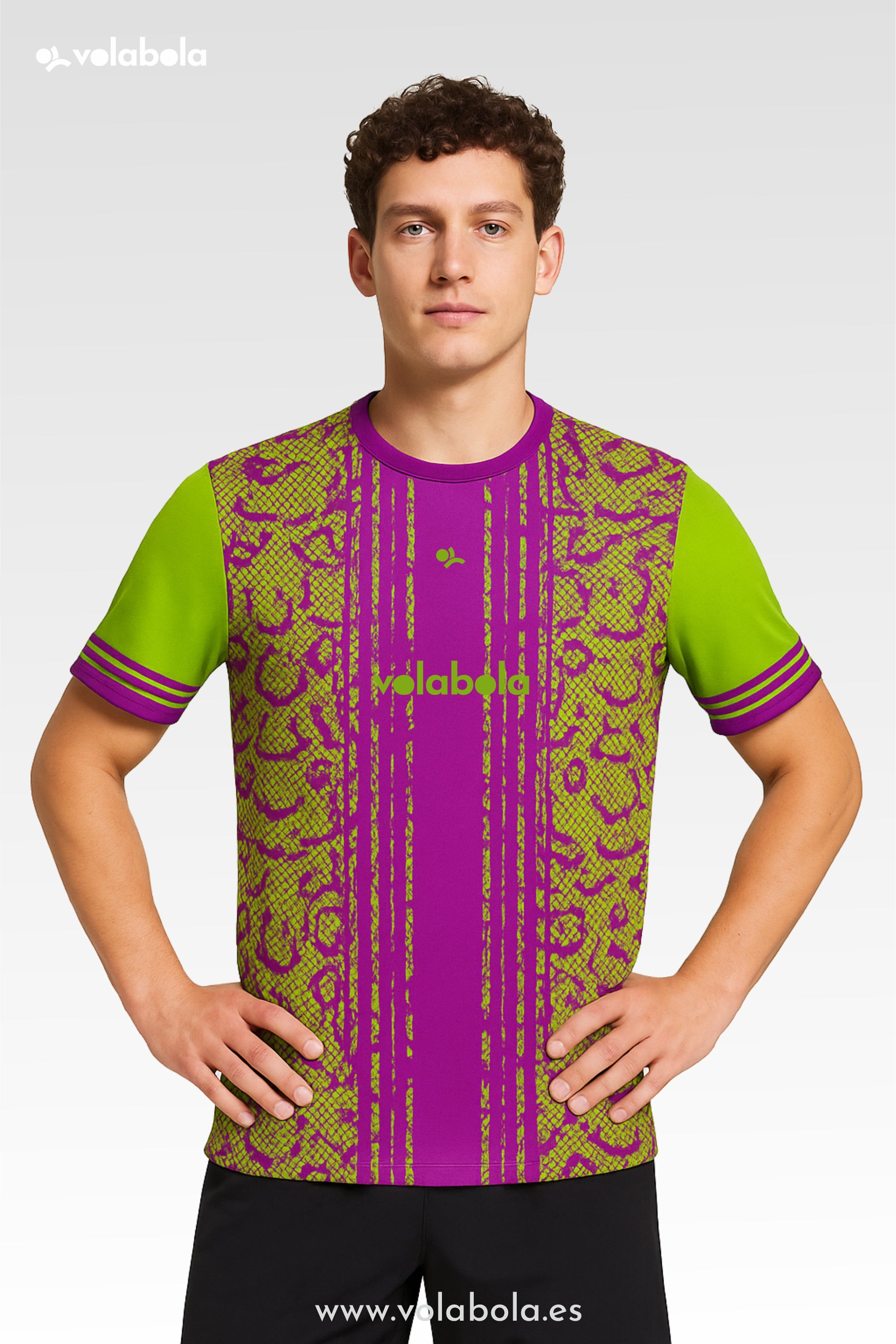 Camiseta técnica voleibol manga corta unisex – Snake Lines