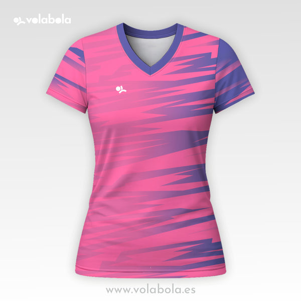 Camiseta Manga Corta Pro Volley Mujer – Stripped