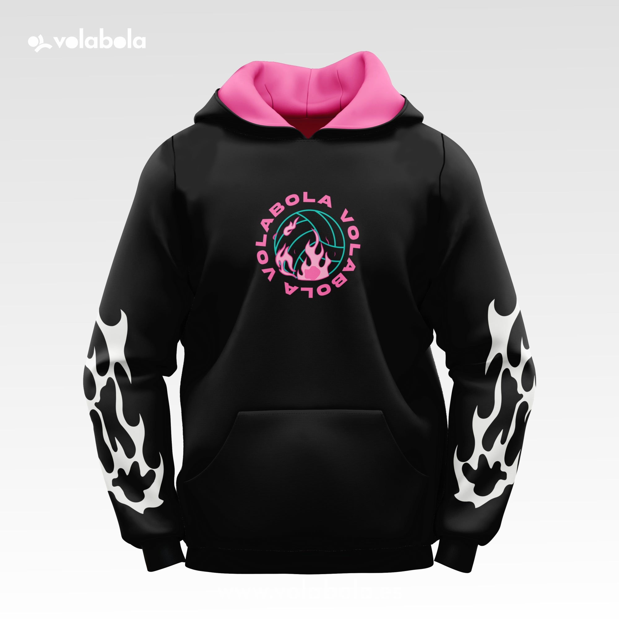 Sudadera con capucha - Fireball Black