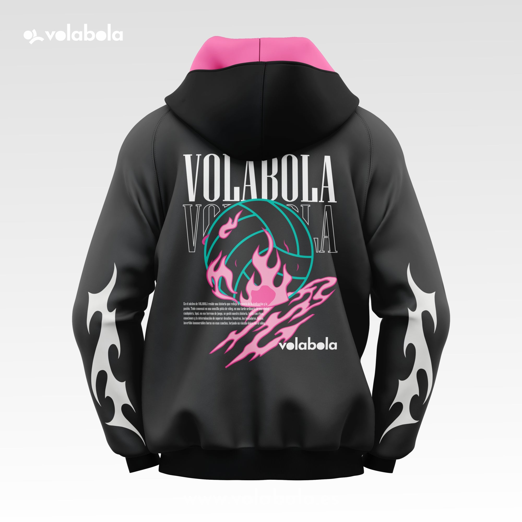 Sudadera con capucha - Fireball Black