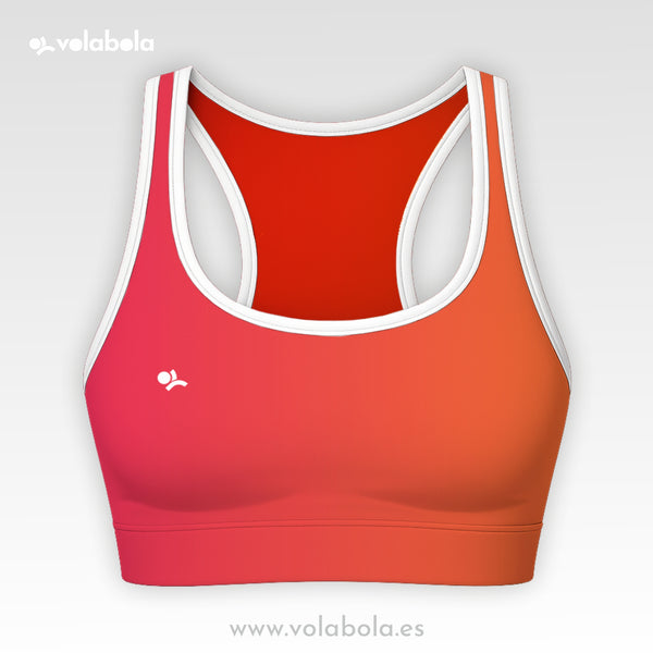 Top Bikini Clásico Pro Volley – Neón