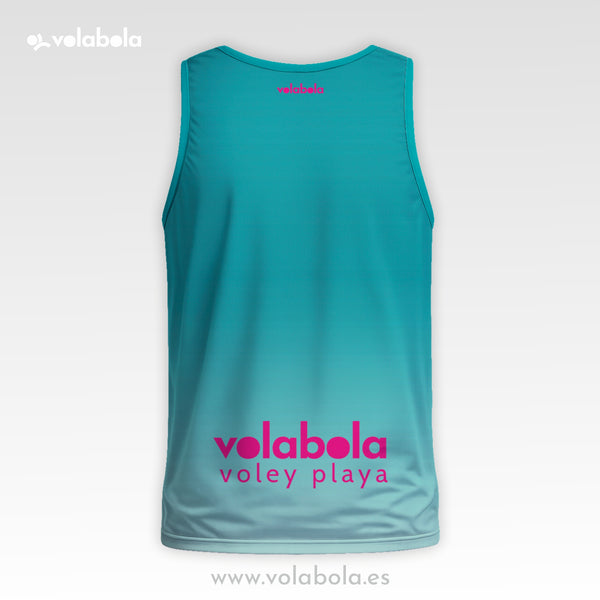 Camiseta Tirantes Pro Volley Hombre – Turquesa