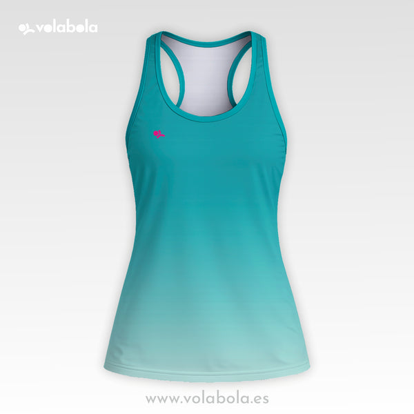 Camiseta Tirantes Pro Volley Mujer – Turquesa