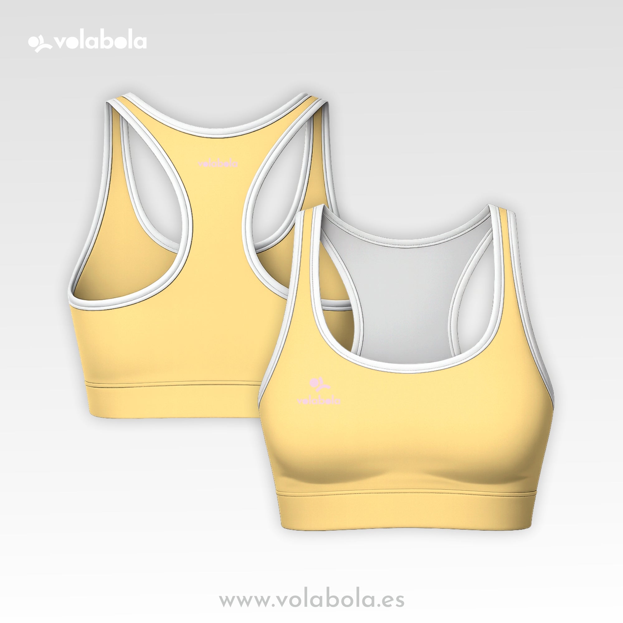 Top Bikini Clásico Pro Volley – Yellow Banana