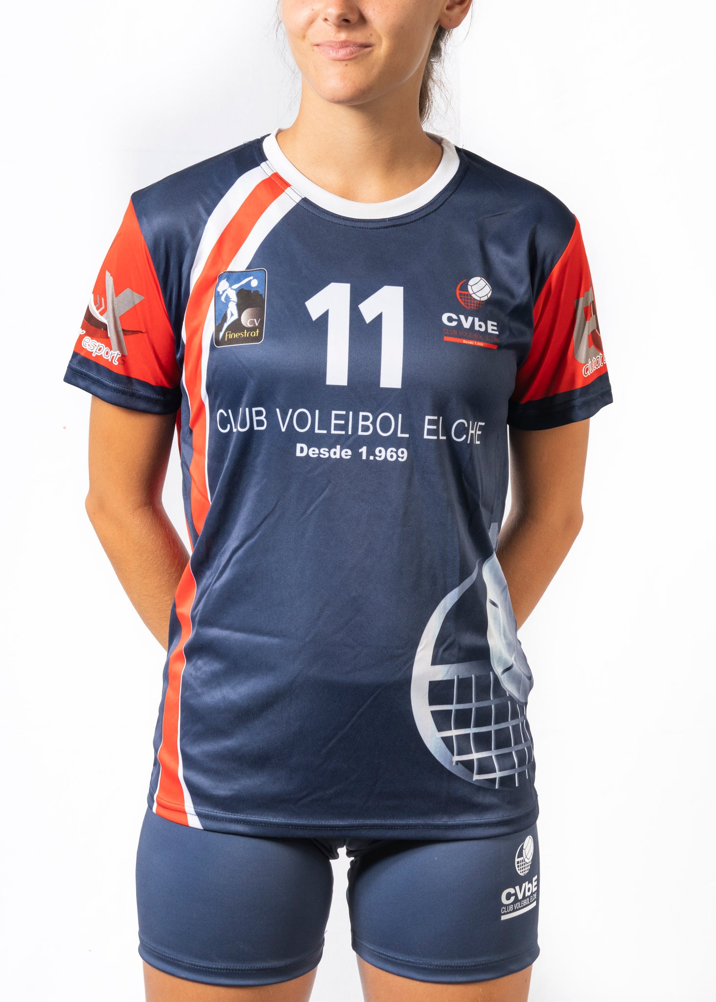 mensual Acostumbrar base Camiseta Oficial Club Voleibol Elche Femenino – Volabola