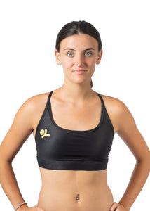 Top bikini pro volley - Total black