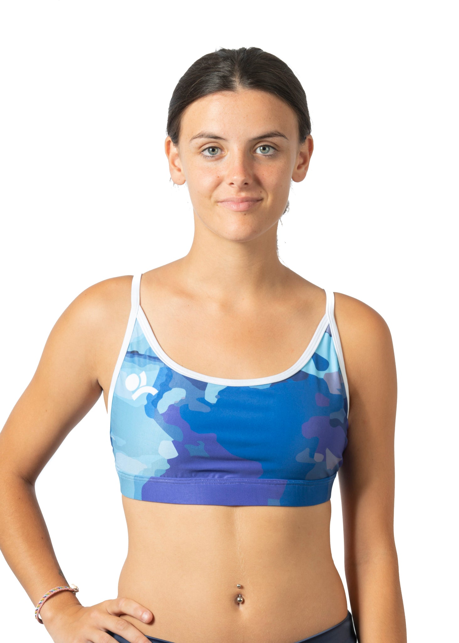 Top bikini pro volley - blue ocean
