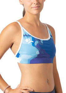 Top bikini pro volley - blue ocean