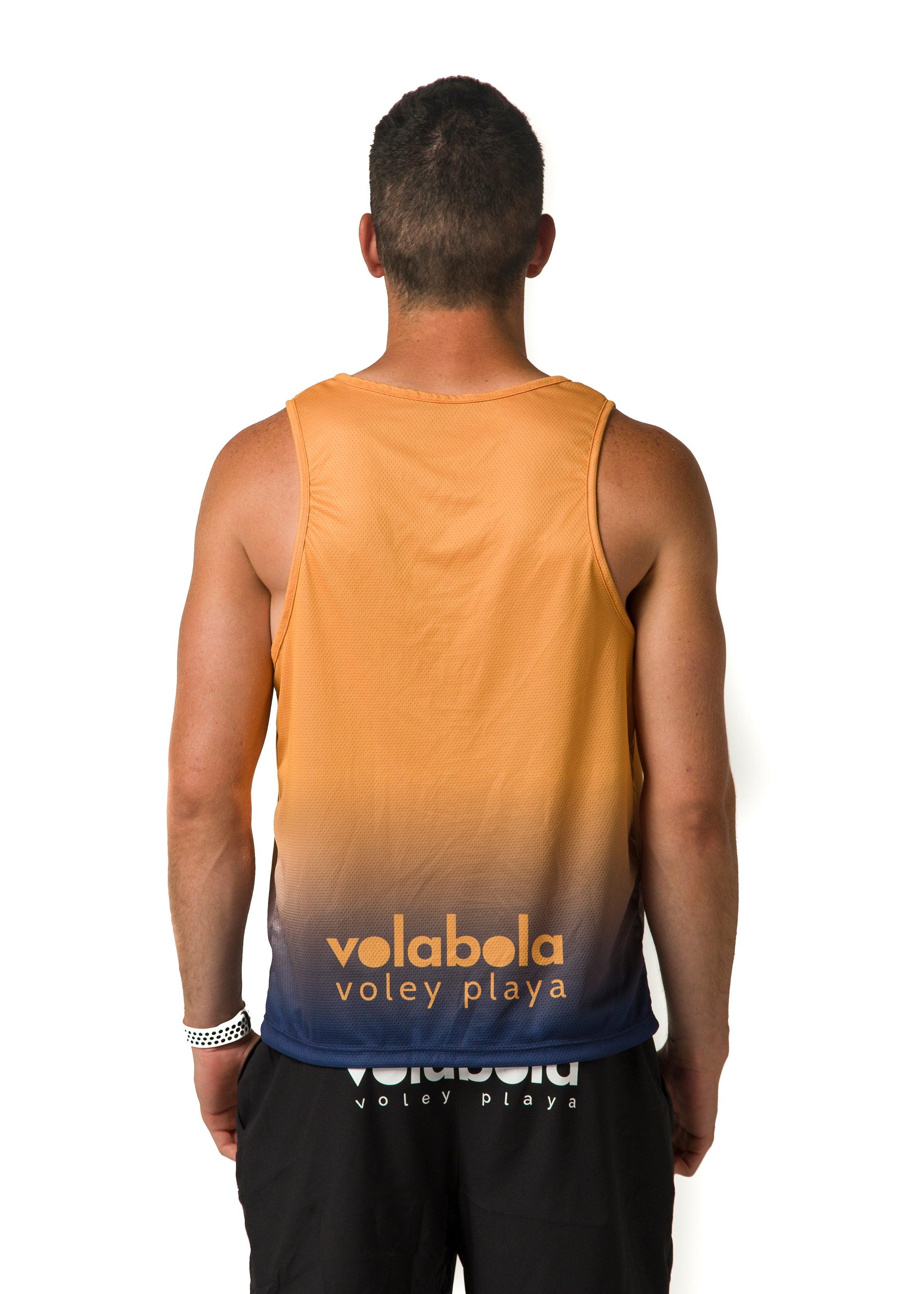 Camiseta tirantes hombre - Naranja - Volabola